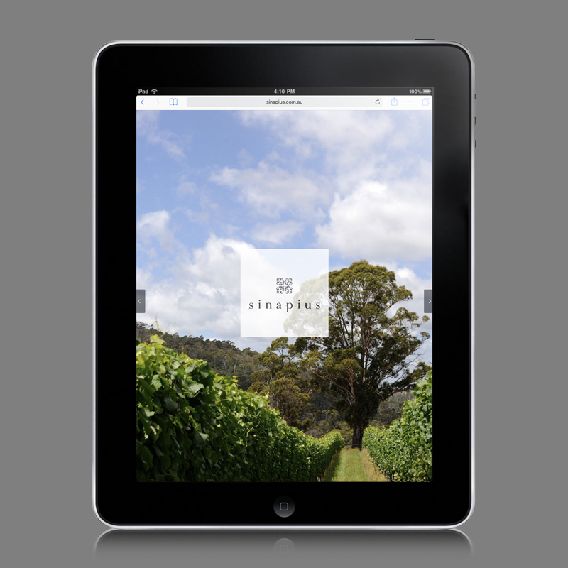 e-commerce website design for sinapius wine tasmania